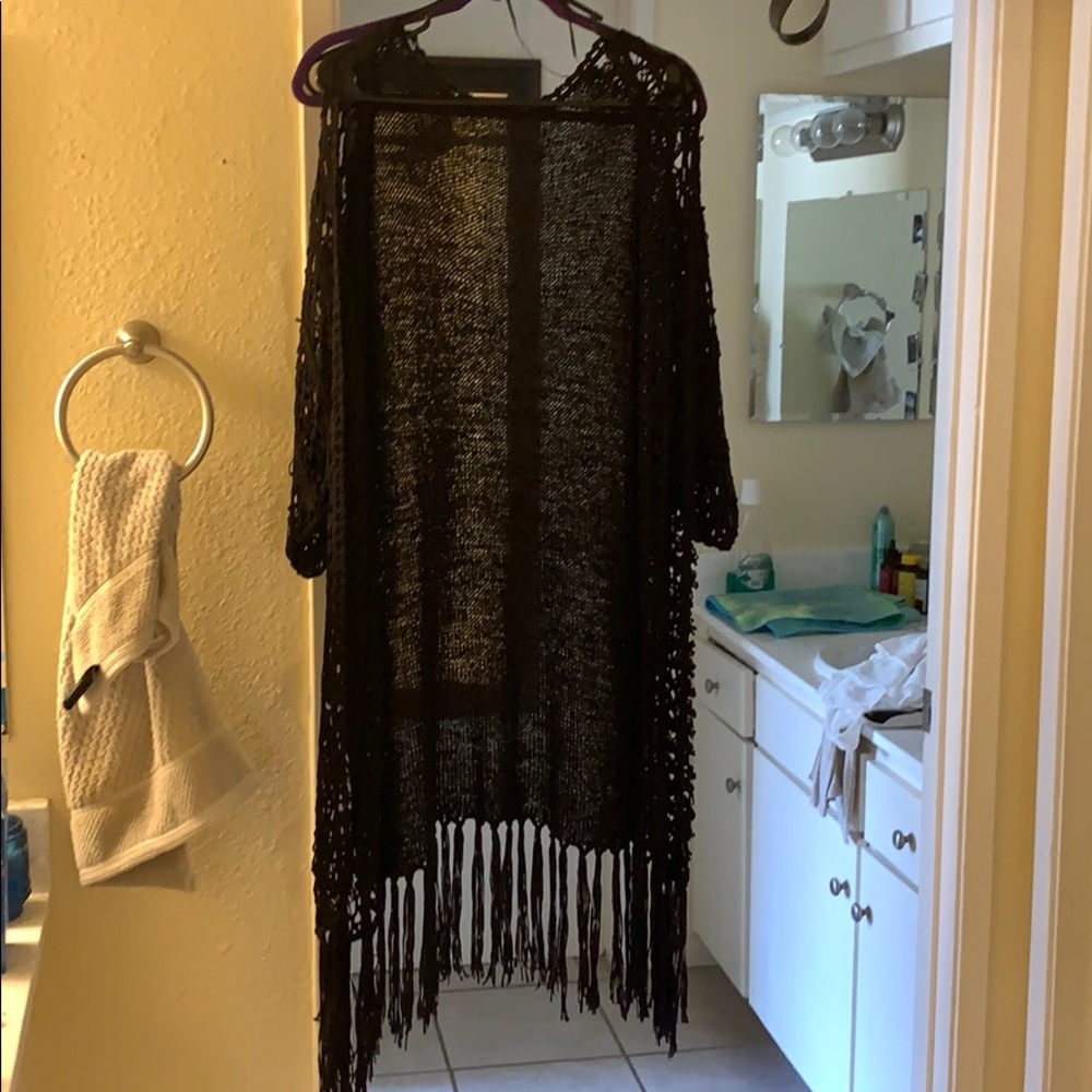 Bohemian style knit sweater